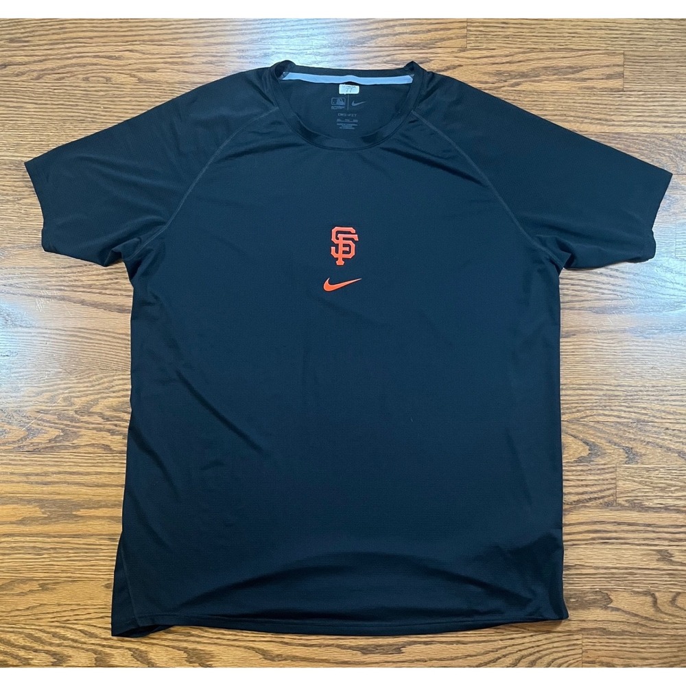 Nike San Francisco Giants Carson Seymour Player Issued MLB Shirt XXL Black